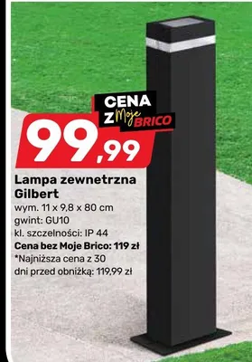 Lampa zewnętrzna Gilbert promocja w Bricomarche