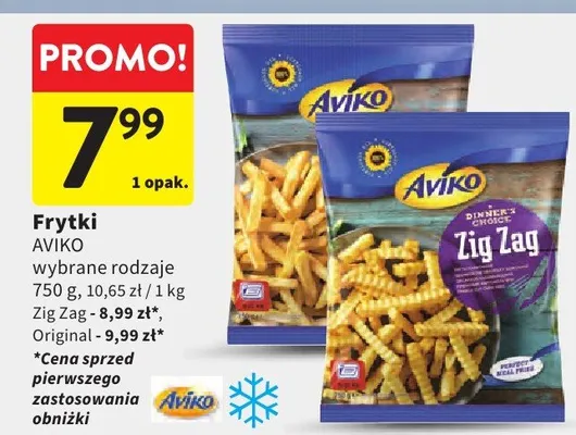Frytki wybrane rodzaje promocja w Intermarche
