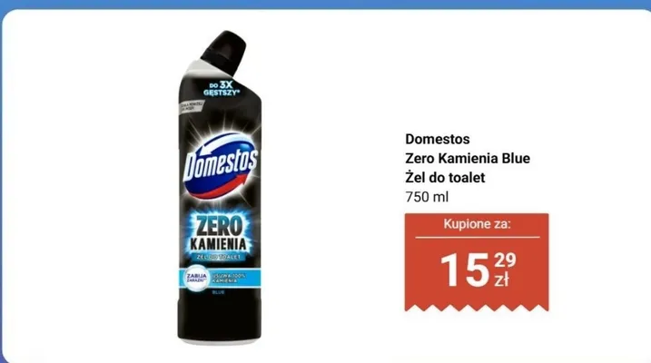Żel do toalet Zero Kamienia Blue promocja w Biedronka