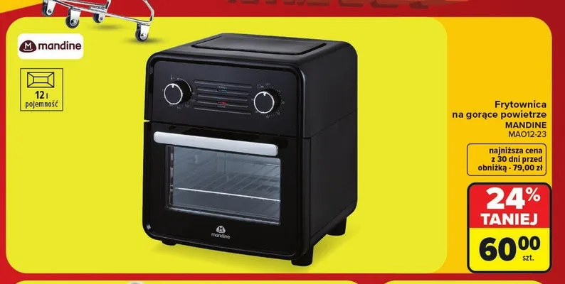 Frytownica na gorące powietrze Mandine promocja w Carrefour