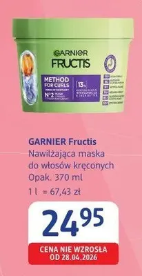 Nawilżająca maska do włosów kręconych Garnier Fructis Method For Curls N°2 promocja w Drogerie DM