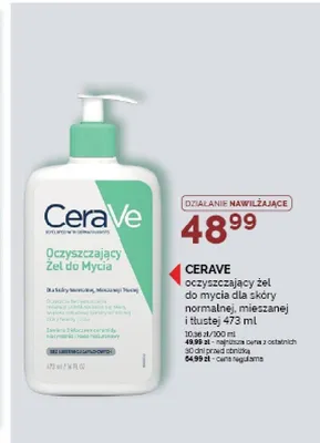 Żel do mycia oczyszczający CeraVe promocja w Ziko Dermo