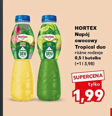 Napój owocowy Hortex Tropical Duo kiwi limonka promocja w Kaufland