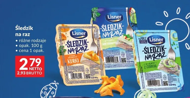 Śledzik na raz Lisner różne rodzaje promocja w Makro