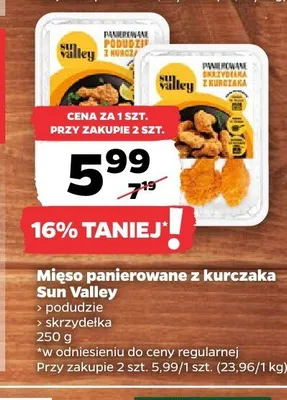 Mięso panierowane z kurczaka Sun Valley promocja w Netto