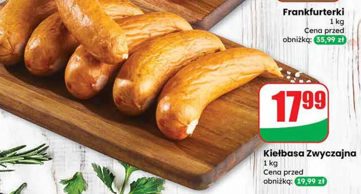 Kiełbasa Zwyczajna promocja w Dino