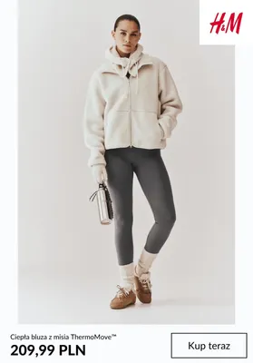 Ciepła bluza z misia ThermoMove™ H & M promocja w H&M