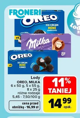 Lody Oreo, Milka promocja w Carrefour