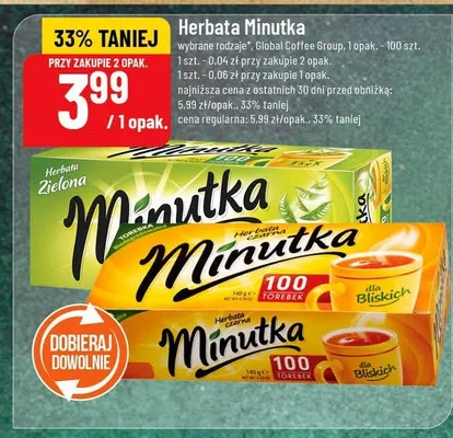 Herbata minutka promocja w POLOmarket