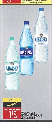 Woda mineralna niegazowana Jurajska promocja w Wafelek