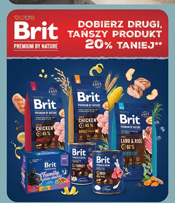 Karma dla psów Brit Premium by Nature Adult Large Chicken promocja w Biedronka