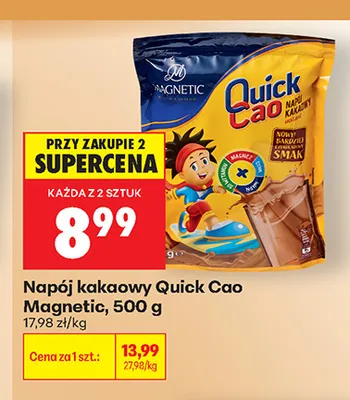 Napój kakaowy Quick Cao Magnetic promocja w Biedronka