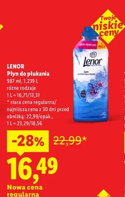 Płyn do płukania Lenor promocja w Lidl