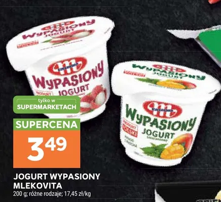 Jogurt Wypasiony truskawkowy Mlekovita promocja w Stokrotka