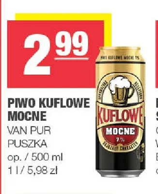 Piwo Kuflowe Mocne promocja w SPAR