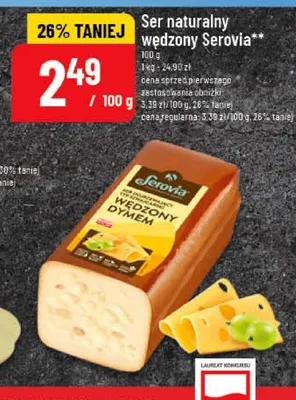 Ser naturalny wędzony Serovia promocja w POLOmarket