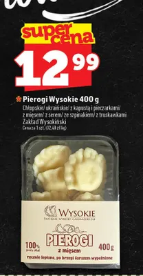 Pierogi Wysokie z mięsem promocja w TOPAZ