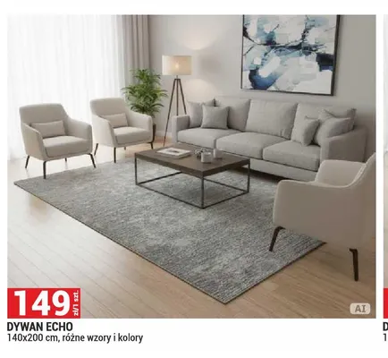 Dywan Echo 140x200 cm promocja w Merkury Market