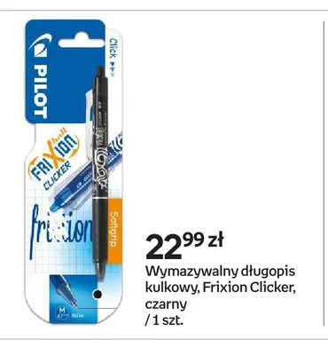 Wymazywalny długopis kulkowy Frixion Clicker czarny Pilot promocja w Empik