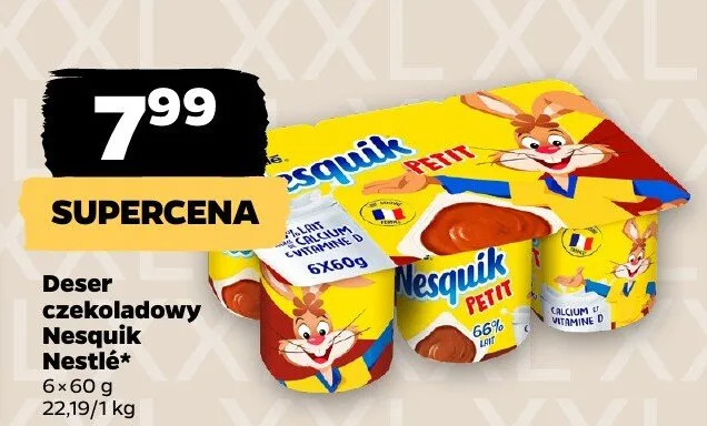 Deser czekoladowy Nesquik promocja w Netto