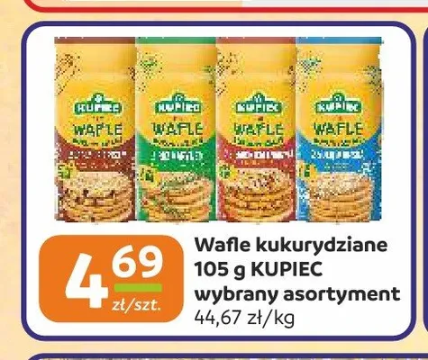 Wafle kukurydziane Kupiec promocja w Społem Częstochowa