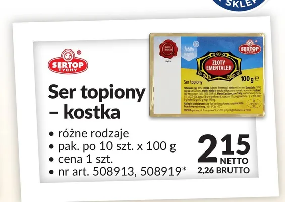 Ser topiony Sertop promocja w Makro