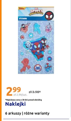 Naklejki Marvel Spidey and His Amazing Friends promocja w Action