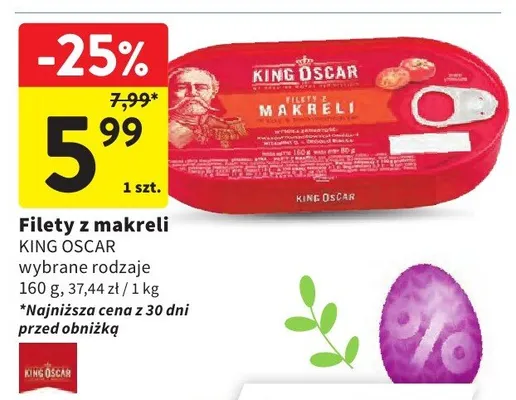 Filety z makreli promocja w Intermarche