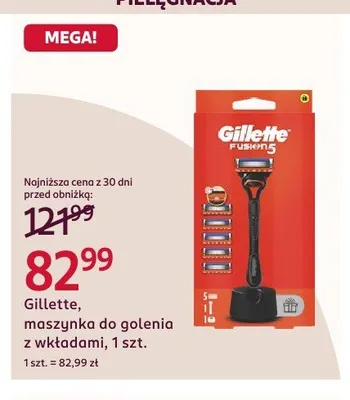 Maszynka do golenia z wkładami Gillette promocja w Rossmann