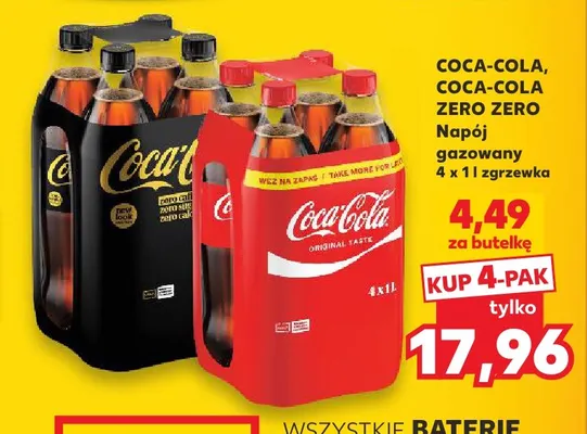 Napój gazowany Coca-Cola 4-pak promocja w Kaufland