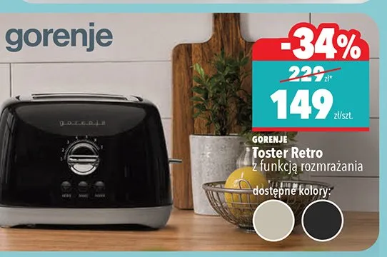 Toster Gorenje Retro promocja w Biedronka