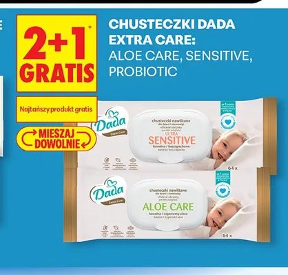 Chusteczki Dada Extra Care promocja w Biedronka