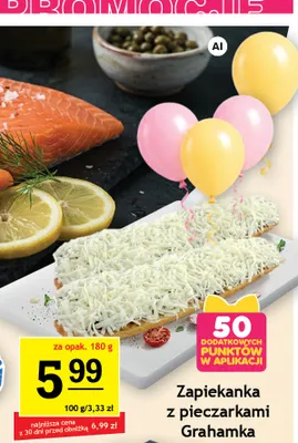 Zapiekanka z pieczarkami Grahamka promocja w Gram Market