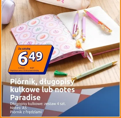 Długopisy kulkowe Paradise zestaw promocja w Action