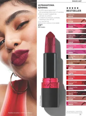 Ultramatowa szminka Avon promocja w AVON