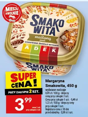 Margaryna smakowita maślany promocja w Twój Market