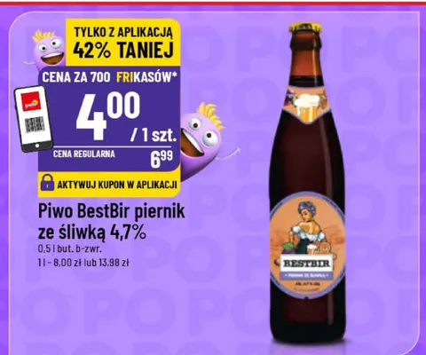 Piwo BestBir piernik ze śliwką 4,7% promocja w POLOmarket