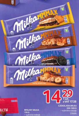 Baton Milka MMMAX 250-300g promocja w Selgros