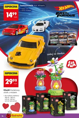 Klocki kwiatowy słoik z misiem promocja w Biedronka