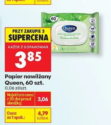Papier nawilżany 60 szt. promocja w Biedronka