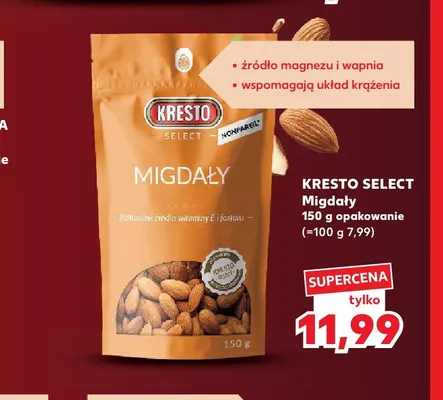 Migdały Kresto Select promocja w Kaufland