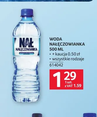 Woda Nałęczowianka promocja w Selgros