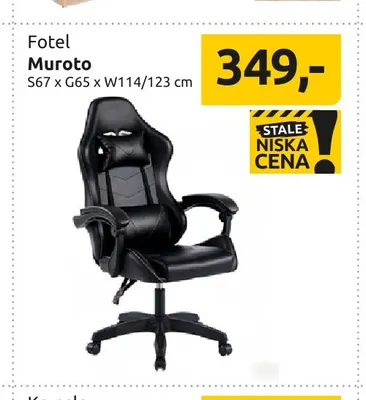 Fotel Muroto promocja w Black Red White