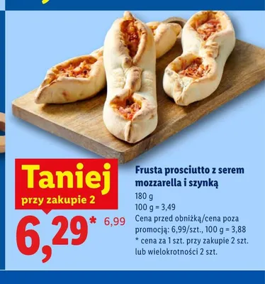 Frusta prosciutto z serem mozzarella i szynką promocja w Lidl
