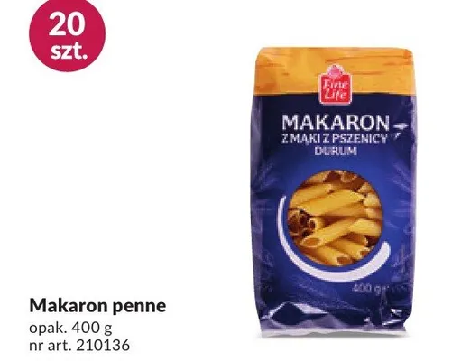 Makaron penne promocja w Makro