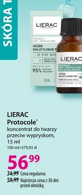 Koncentrat do twarzy Lierac Protocole przeciw wypryskom promocja w Hebe