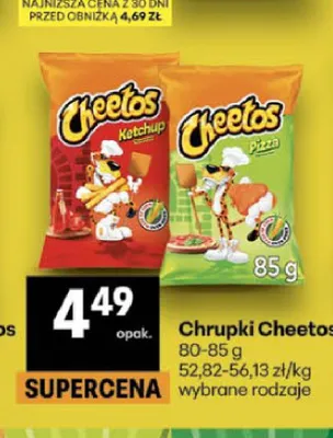 Chrupki Cheetos pizza promocja w Delikatesy Centrum