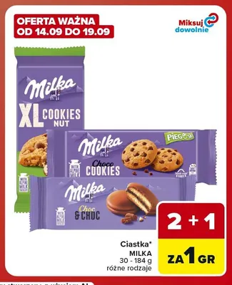 Ciastka Milka promocja w Carrefour Market