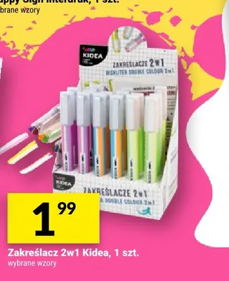 Zakreślacz 2w1 Kidea promocja w Twój Market