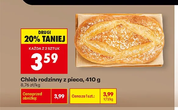 Chleb rodzinny z pieca promocja w Biedronka